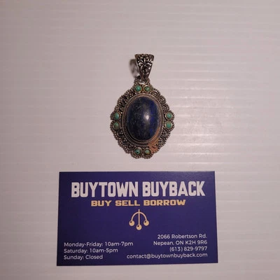 925 FD Thailand Pendant Blue Stone Lapis Lazuli? - Изображение 1 из 4