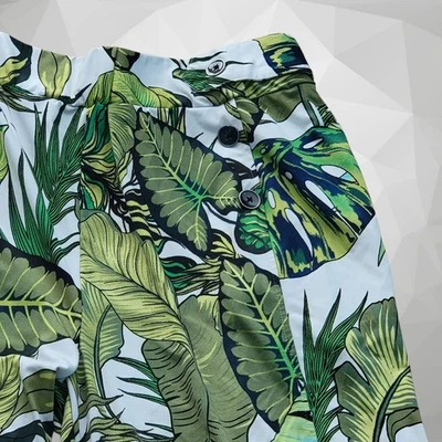 Pantalones de mujer Robert Louis tropicales florales de pierna ancha negros/multi talla XL Foto 1 de 4