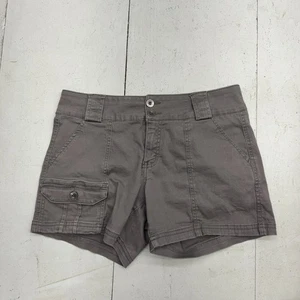 Market & Spruce Solid Dark Gray Basic Cargo Shorts Womens Size 6 - Picture 1 of 6