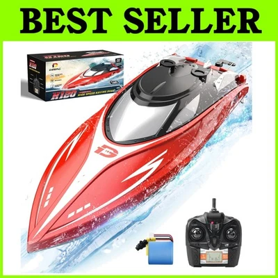 Barco RC rápido para piscinas y lagos, carreras de 2,4 GHz, recargable Foto 1 de 4