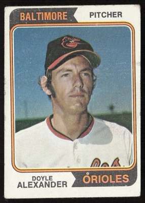 1974 Topps Doyle Alexander #282 Baltimore Orioles - Image 1 of 2