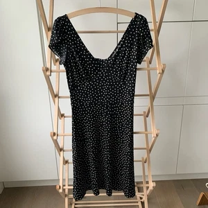 Spotty Black Dress From Issa London UK Size 12 - Picture 1 of 3