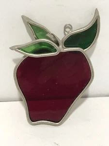 Vidrieras de plomo de colección para el sol fruta 4" manzana - Imagen 1 de 6