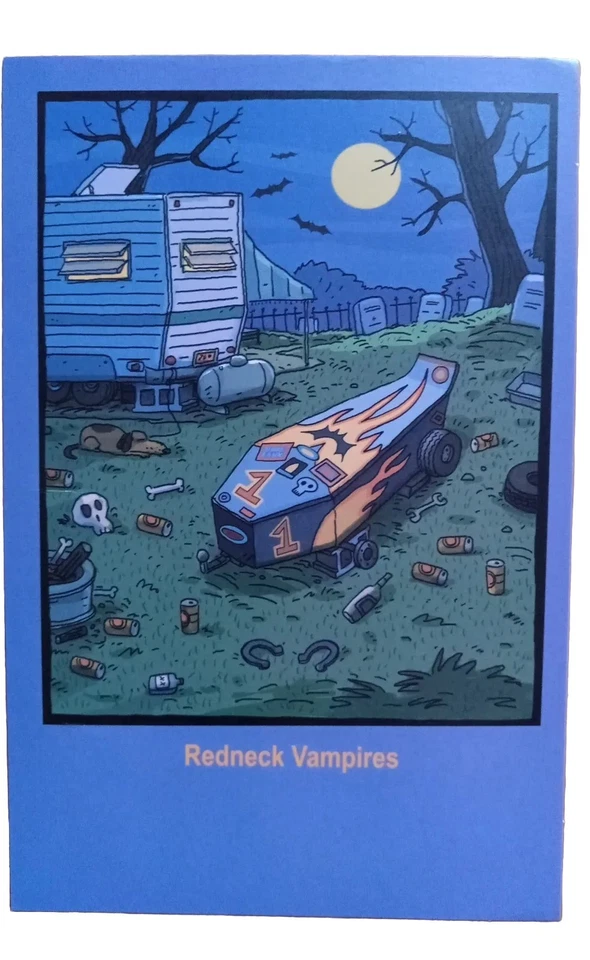 Tarjeta de Halloween American Greetings Redneck Vampires - Humor muy raro Foto 1 de 4