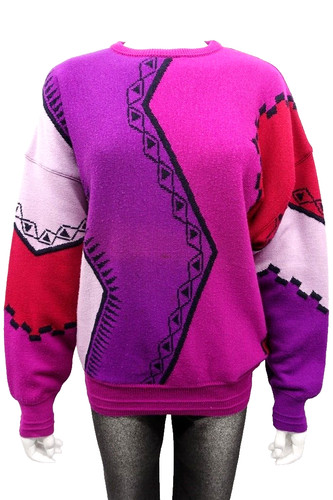 Maglione GIANNI VERSACE colore lana blocco anni '90 taglia 50 IV