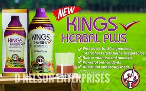 KINGS HERBAL PLUS Fruits Vegetables & Herb Fusion Food Supplement 1000 ml - Picture 1 of 1