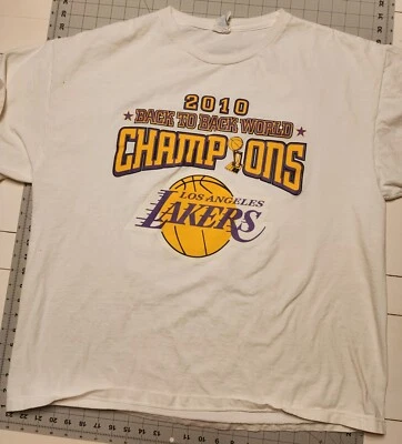 Camiseta Campeonato Finales 2004 Los Angeles Lakers 2 Xl Vintage NBA Foto 1 de 3