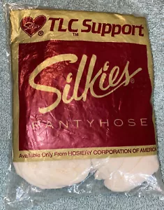 WOMENS WHITE Silkies TLC SUPPORT 318 Pantyhose STOCKINGS NYLONS SIZE X TALL - Picture 1 of 3