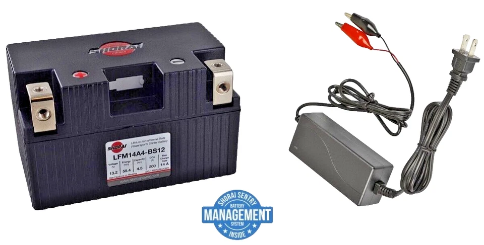 Batería de litio SHORAI Xtreme-Rate con cargador # LFX14A4-BS12 Foto 1 de 1