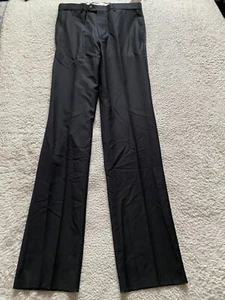 JB Britches Men Straight Pants Black Size 34 x 40 Worsted Wool Made in Italy - Picture 1 of 10