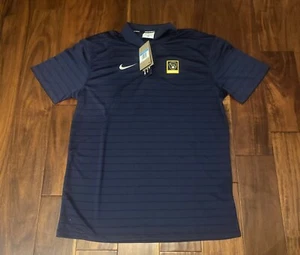 Nike Dri-FIT MLB Milwaukee Brewers Polo Shirt Navy Blue Men’s Size Medium NEW - Picture 1 of 5