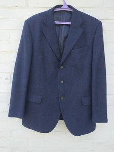 Abraham Moon x Lubiam 1911 Men's Navy dark blue Wool Blazer Jacket size 56 R - Picture 1 of 12