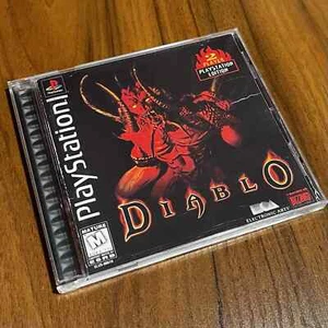 Diablo PS1 Sony PlayStation 1 1998 Black Label Complete Excellent Tested - Picture 1 of 3