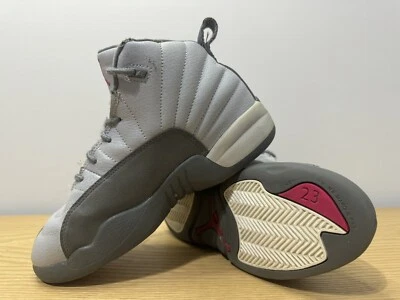 Nike Air Jordan 12 ретро Wolf серый GS младенца 510815-029 кроссовки обувь размер 2Y - Изображение 1 из 4