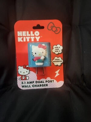 CARGADOR DE PARED HELLO KITTY 3.1 AMP DOBLE PUERTO Foto 1 de 3