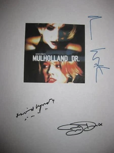Mulholland Dr. Guión de película firmado X3 David Lynch Naomi Watts Justin Theroux rpnt - Imagen 1 de 1
