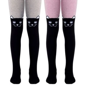 #4С-02СП(466) - Tip-Top Conte-Kids Classic Solid Cat Face Cotton Tights For Girl - Picture 1 of 21