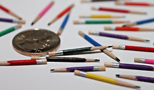 Assortment Miniature *Pencils 1" Scale LOT 25+ ASSORTED COLORS BarbieCore School