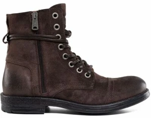 Replay Pack Gamuza Marrón Oscuro Hombres Gamuza Ejército Botines - Imagen 1 de 3