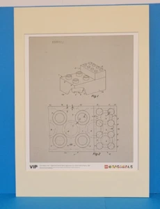 LEGO ORIGINALS First Edition Print - Französisches Patent für DUPLO Stein 1968 MONTIERT - Bild 1 von 11