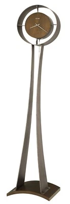 Howard Miller Kira Floor Clock 615-108 – Aged Silver Finished Metal - Factory - Image 1 of 4