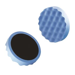 Boll 0030120 Polierschwamm 150 mm, profiliert mit Klett, super hart (blau) | pol - Bild 1 von 5