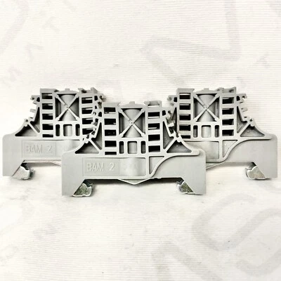 Entrelec BAM 2 End Stop Terminal Block Lot Of 3 - Image 1 of 4