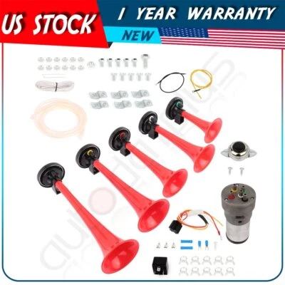 Ultra Fuerte Dixie Musical Coche Air Horn Kit Duques de Hazzard General Lee Rojo Foto 1 de 4