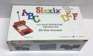 Sizzix LOLLIPOP Uppercase Alphabet Die Cut Set 26 Diet Lot A-Z Set Complete - Picture 1 of 3