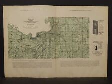Minnesota Blue Earth County Map Mankato South Bend Township Dbl Pg 1929 W7#42