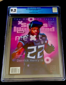 DERRICK HENRY RARE 2021 SI FOR KIDS COVER CARD INSERTS 2021 CGC 9.2 - Picture 1 of 3
