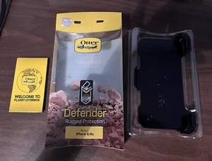 Otter Box Defender iPhone 6/6S black BACK & CLIP ONLY (O19) - Picture 1 of 6