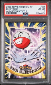 2000 Topps Pokemon TV Animation Series 2 Electrode Non Holo #101 – PSA 8 (NM-MT)