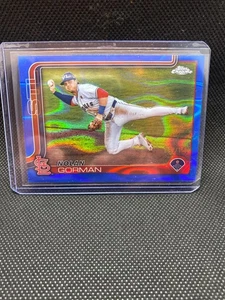 2025 Topps Chrome - Nolan Gorman #80 Blue Refractor /150 - Picture 1 of 2