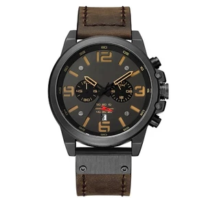 Reloj de pulsera deportivo de cuarzo con correa cronógrafo de lujo para hombre - Imagen 1 de 18