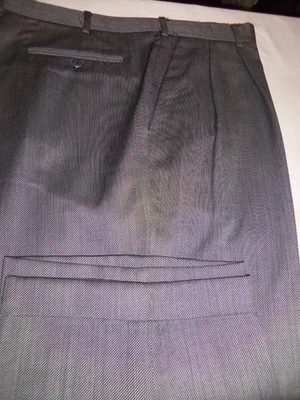 149- Zanella - Austin LIGHT SILKY WOOL MEDIUM GRAY PANTS - 42 X 28.5 - Image 1 of 2