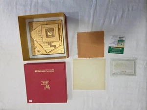 2010 Shanghai EXPO China Pavilion Gold Plated Miniature Model Replica Souvenir - Picture 1 of 24