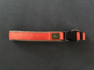 Hunter Sevilla Vario Plus Halsung Hunde Nylon+Kunstleder 65 orange/taupe - Bild 1 von 4