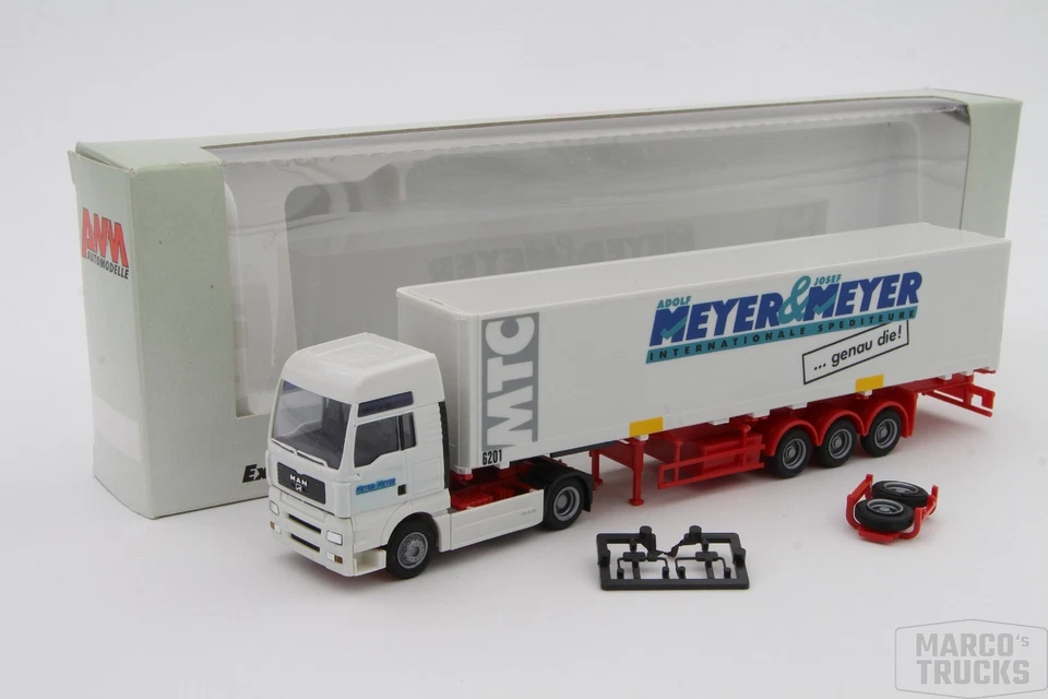 AWM MAN TGA XXL Container semitrailer „Adolf Meyer & Josef Meyer“ Textil /AW2136 - Image 1 of 1