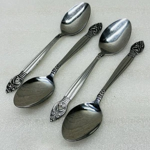 Lot/Set of 4‼ VTG‼ Present Coronet GRACE SYMPHONY 6-1/4" Teaspoon Pierced Japan - Picture 1 of 6