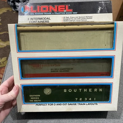 Lionel 3 Intermodal Containers Halliburton, Southern #6-12855 - Image 1 of 4