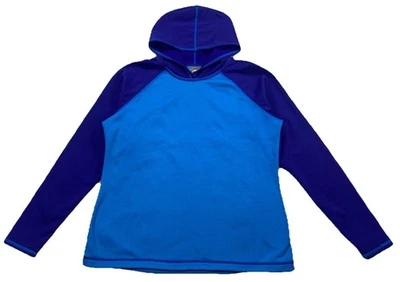 Sudadera con capucha polar Copper River púrpura azul hecha en EE. UU. grande para mujer Foto 1 de 4