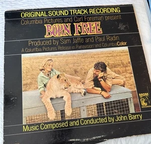Vintage 1966 John Barry Born Free ( Original Soundtrack Recording) US MGM Record - Picture 1 of 5
