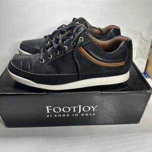 Footjoy Contour Leather Spikeless Golf Shoes Men's Size 8.5 (54284) w/Box - Picture 1 of 10