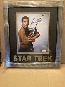 William Shatner Signed, Suede Matte, Custom Framed 8x10 JSA COA - Picture 1 of 3