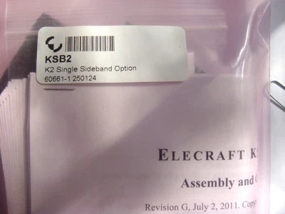Kit de actualización Elecraft SSB para K2 Foto 1 de 3
