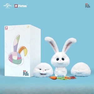 Fictus The Secret of Pets Life Snowball Bunny Movable Face-Changing Plush Doll - Picture 1 of 10