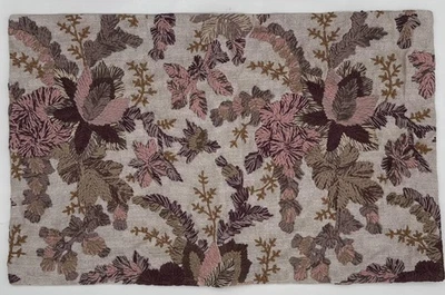 Pottery Barn Aila Embroidered LUMBAR Pillow Cover ~ 16" x 26" ~ Neutral Multi - Image 1 of 2