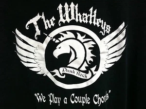 THE WHATLEYS PUNK ROCK WE PLAY A COUPLE CHORDS SCHWARZ 2XL XXL SHIRT. - Bild 1 von 3