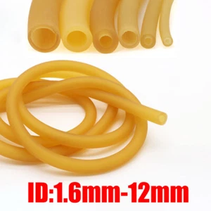 Natural Latex Rubber Tubing Hose ID 1.6mm-12mm for Slingshot Catapult Surgical - Picture 1 of 10